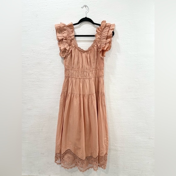 Ulla Johnson Leona Dress Azalea Midi - Picture 6 of 6